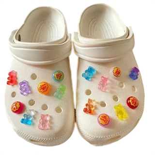 Crocs charms med farverige bamser – 16 stk.
